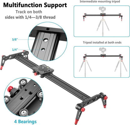 Neewer 10089695@@##1 Camera Track Slider Stabilizer Rail 60cm