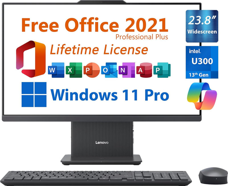 Lenovo LEF0HN003EUS AIO Desktop 1TB SSD Keyboard — main product image