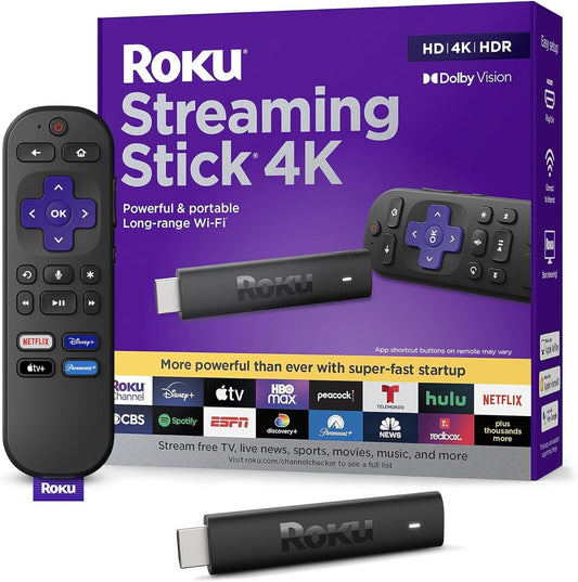 Roku Roku_Streaming_Stick_4K Streaming Stick 4K - Portable & Powerful