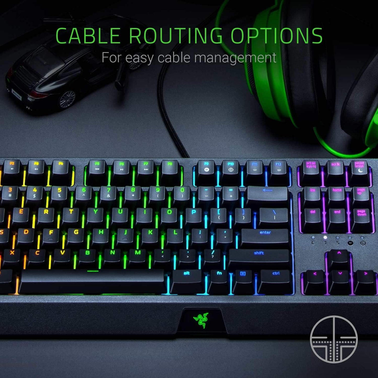 Razer RZ03-02860200-R3U1 BlackWidow Green Switch Gaming Keyboard