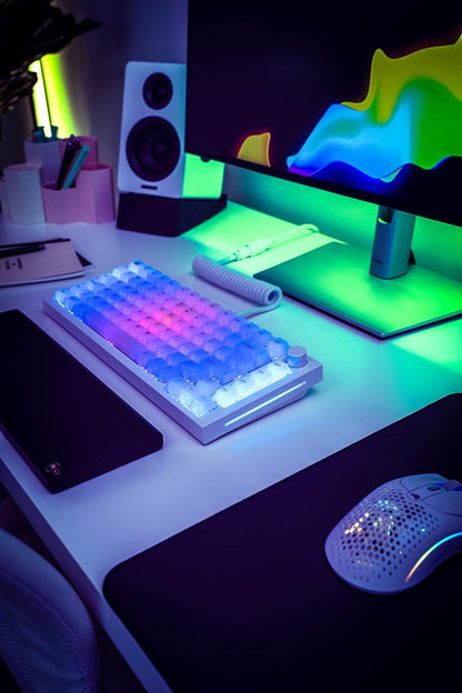 Glorious GLO-KC-POLY-RGB Polychroma RGB Keycaps Clear