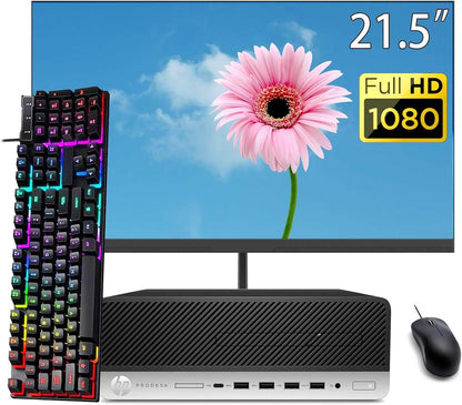 HP HP EliteDesk 800 G3 ProDesk 600 G3 Desktop PC Set, Intel Quad i5-6500,16GB RAM