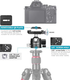 Neewer 10097941 28mm Low Profile Tripod Ball Head
