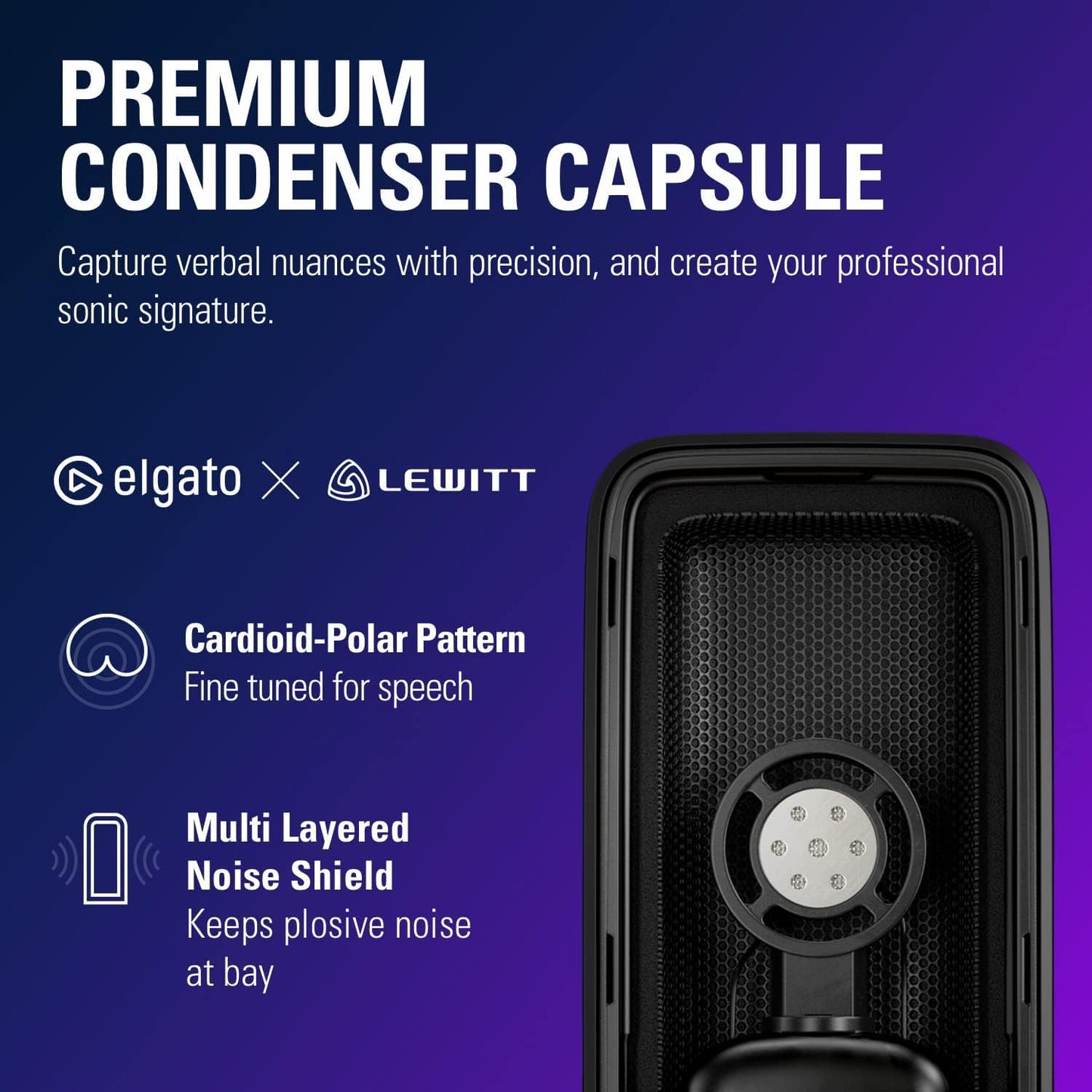 Elgato Wave:3 Premium USB Condenser Microphone Streaming