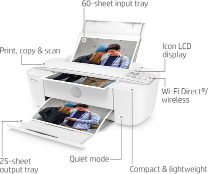 HP T8W88A DeskJet 3772 All-in-One Printer Renewed