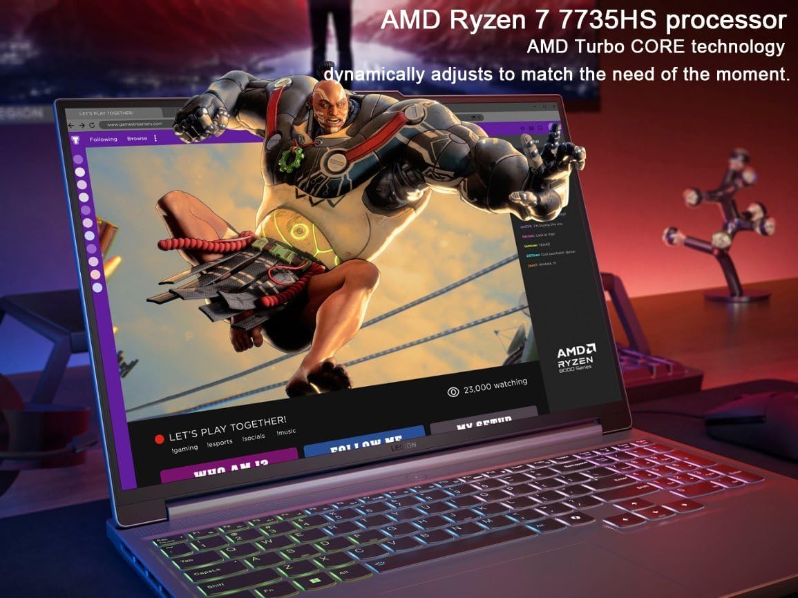 Lenovo Legion Slim 5 Gaming Laptop RTX 4070 Ryzen 7