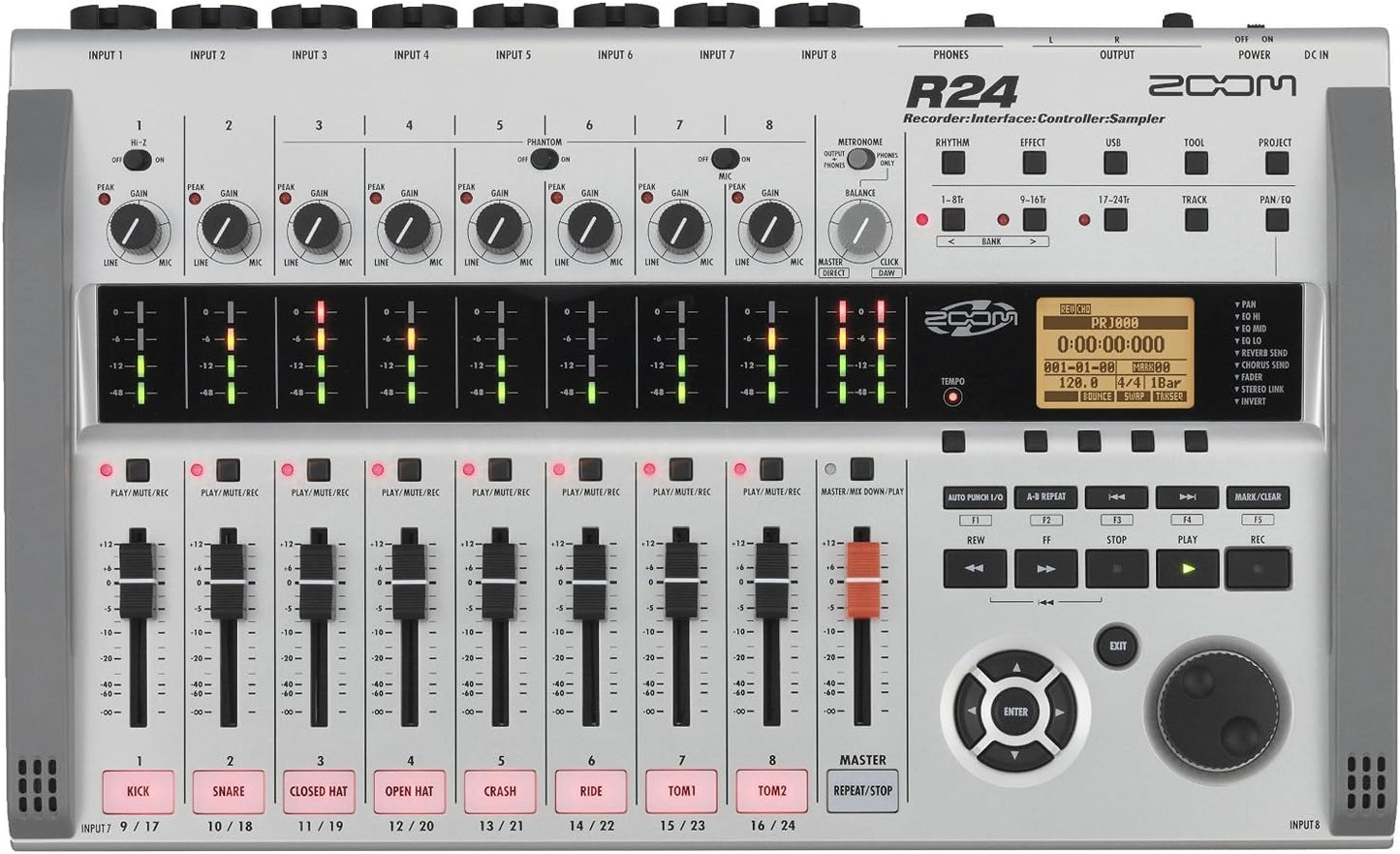 Zoom R24 24-Track Recorder Interface Controller Sampler