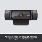 Logitech C920e Business Webcam, HD Video (Renewed)