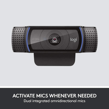 Logitech C920e Business Webcam, HD Video (Renewed)