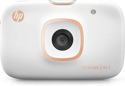 HP Sprocket 2-in-1 Portable Photo Printer Camera