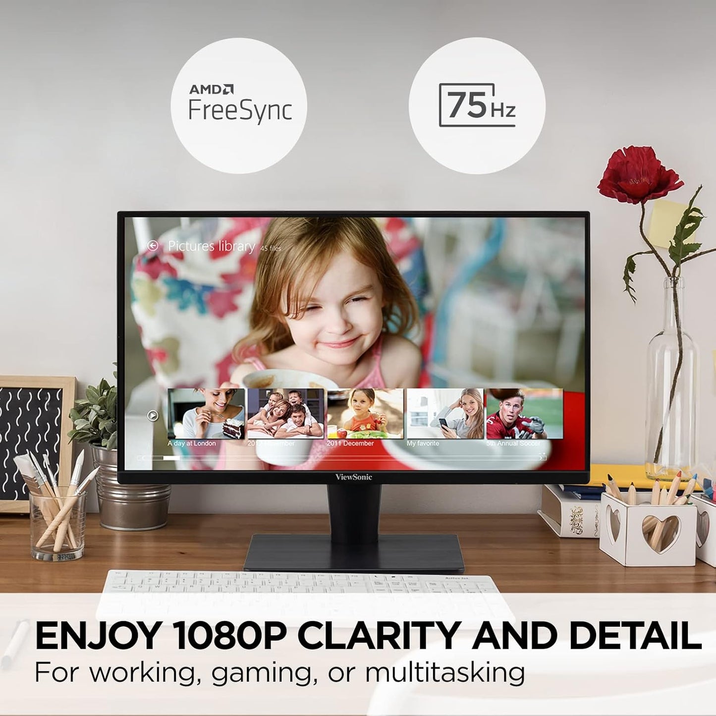 ViewSonic VS2447M 24" 100Hz FHD Monitor FreeSync