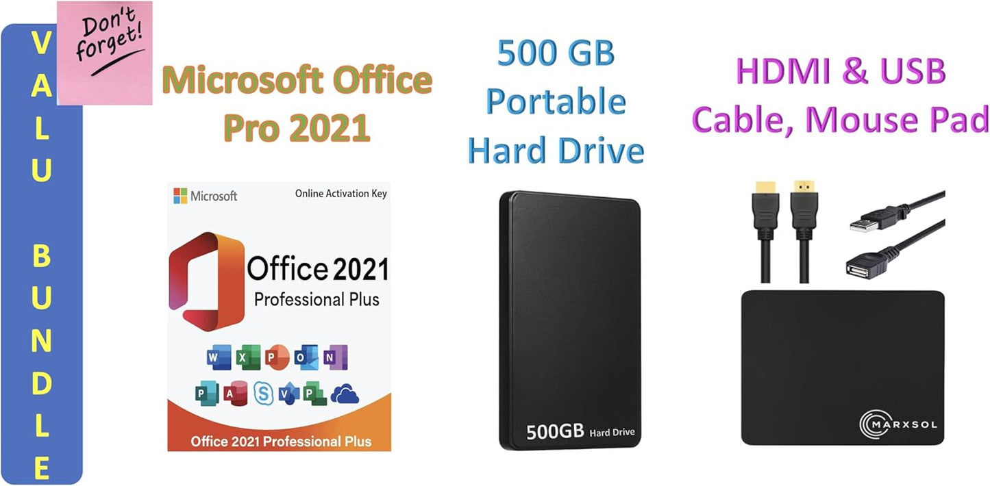 HP 2024 All-In-One Desktop 21.5" FHD Intel Celeron 8GB 256GB SSD