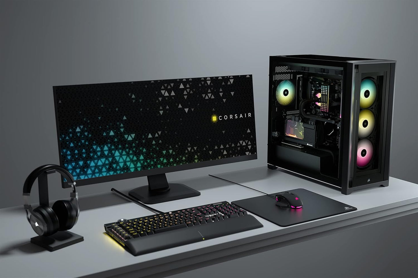 Corsair CC-9011212-WW iCUE 5000X RGB Black Mid-Tower Case