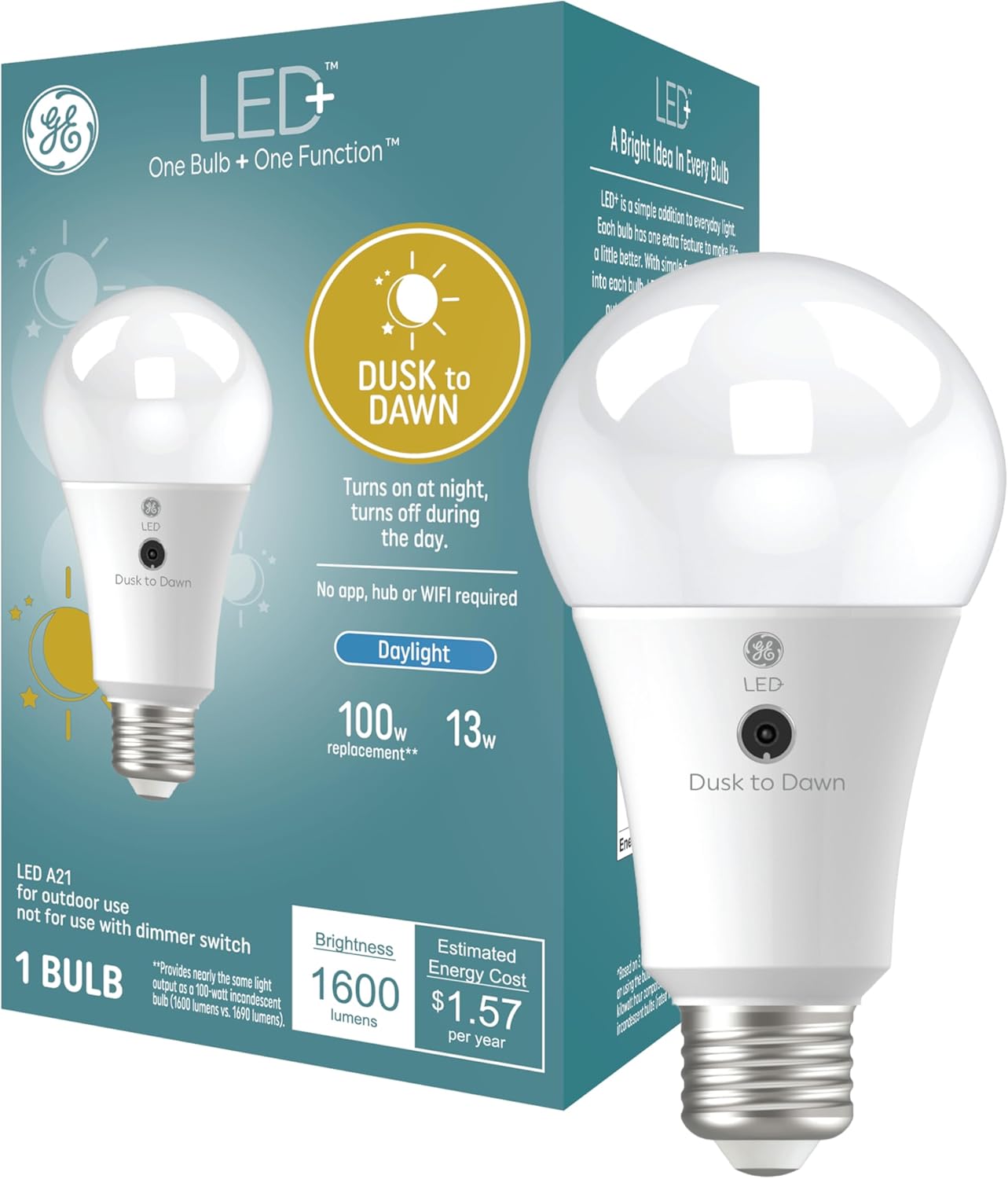 GE 10043168515013 LED Dusk to Dawn 3-Pack