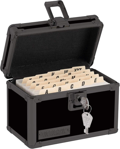 Vaultz VZ00315 Locking Index Card File - 3x5 Holds 350