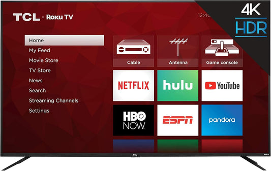 TCL 65S425 65 Inch 4-Series Roku 4K UltraHD TV - Renewed