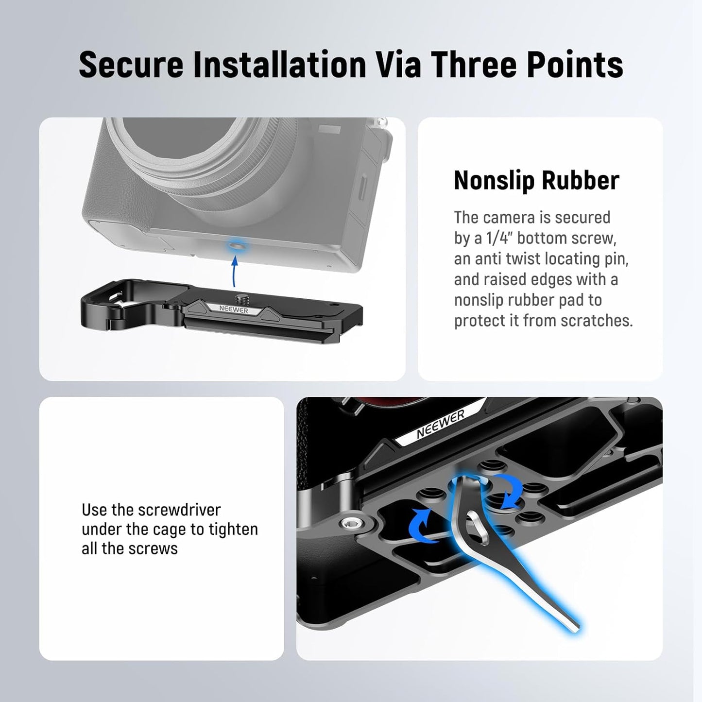 Neewer 10105019 a7C II/a7CR Arca Baseplate