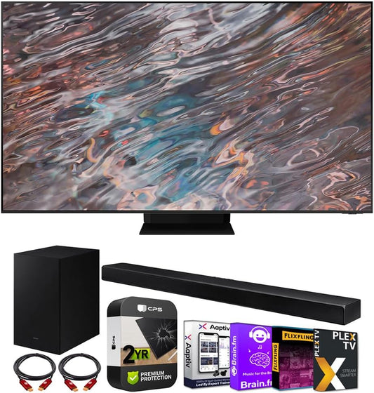 Samsung E18SAMQN85QN800A 85-Inch Neo QLED 8K TV Bundle