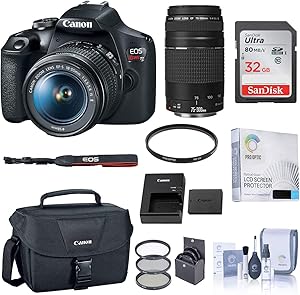Canon EOS Rebel T7 DSLR Camera Bundle with Lens Kit