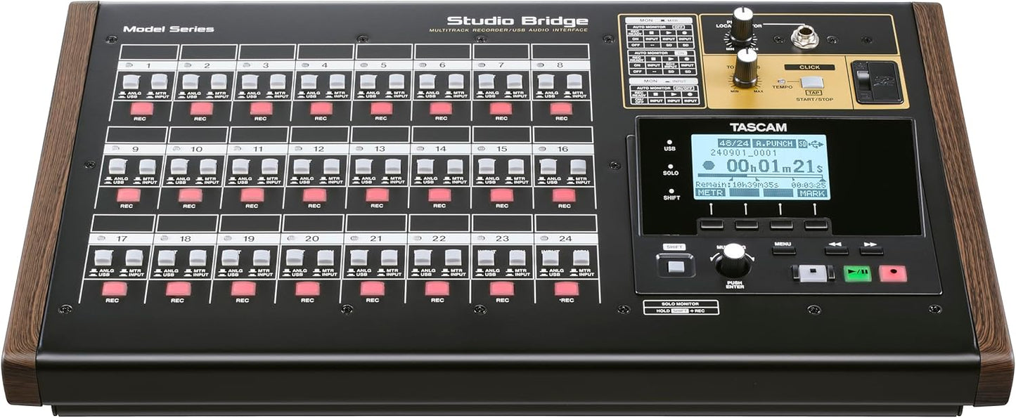 Tascam StudioBridge 24-Channel Multi Track Recorder USB Audio Interface