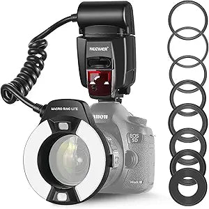 Neewer 10037378 Macro TTL Ring Flash Light for Canon