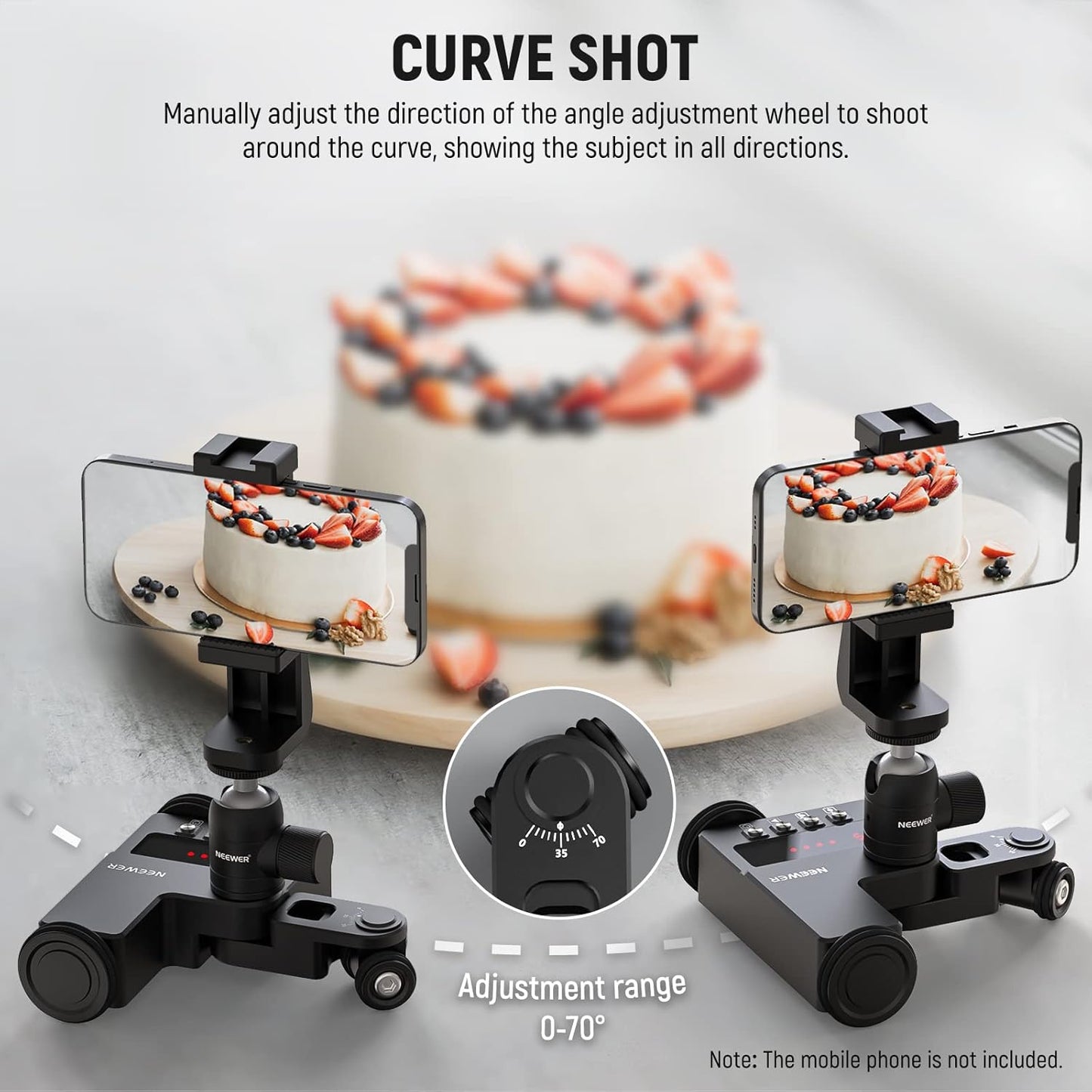 Neewer 10101855 Motorized Camera Dolly App Control