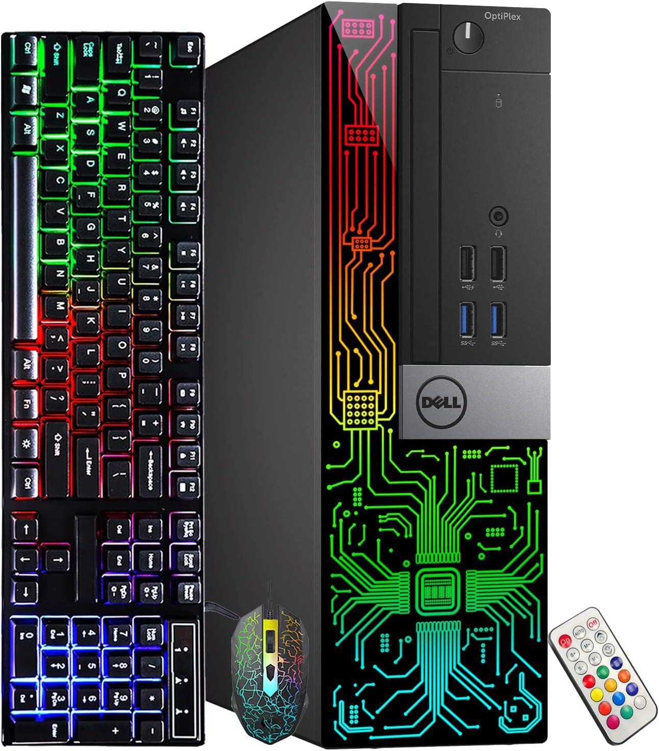 Dell OptiPlex 7040 SFF i5 RGB Desktop PC (Renewed)