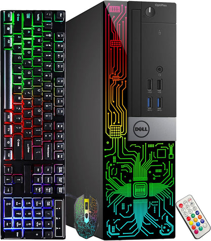 Dell OptiPlex 7040 SFF i5 RGB Desktop PC (Renewed)