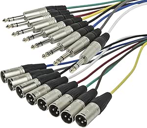 Monoprice 601297 10ft Stage/Studio Patch Cable - TRS to XLR