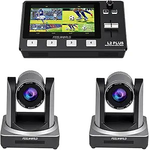 FEELWORLD POE20X PTZ Camera L2 Plus Switcher Bundle
