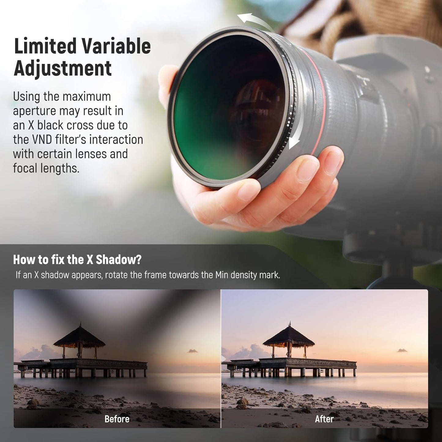 Neewer 10103189 72mm True Color ND2-ND400 Filter