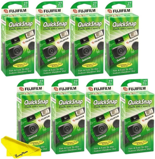 Fujifilm QuickSnap Flash 400 Disposable Camera 8-Pack