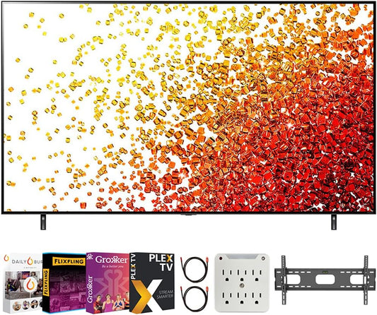 LG E6LG65NANO75UPA 65-Inch 4K NanoCell Smart TV Bundle