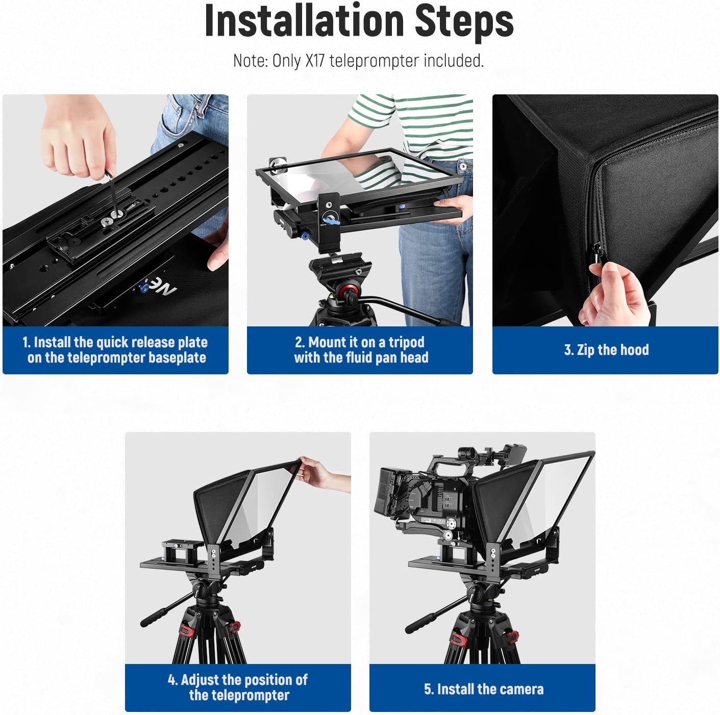 Neewer 10101382 X17 Teleprompter with Remote