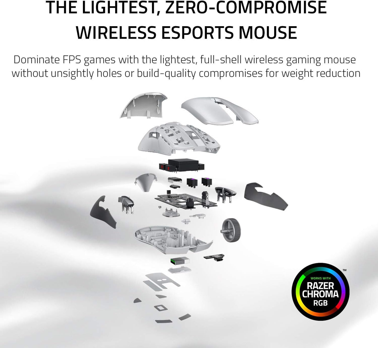 Razer RZ01-03050400-R3U1 Viper Ultimate Wireless Gaming Mouse - White