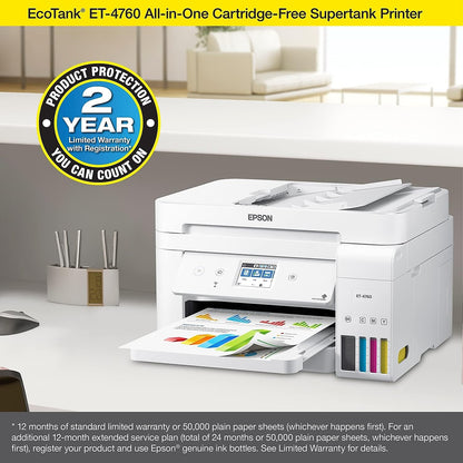 Epson ET-4760 EcoTank Wireless All-in-One Printer