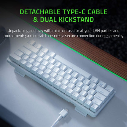 Razer RZ03-03390400-R3M1 Huntsman Mini 60% Gaming Keyboard White