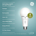 GE 93130526 LED+ Battery Backup Flashlight Bulbs 2-Pack