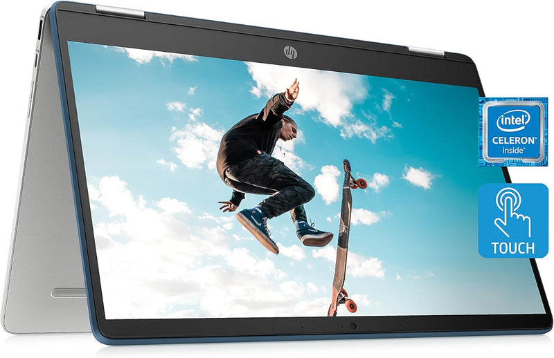 HP 14a-ca0060nr Chromebook 360 2-in-1 Touch Laptop — main product image
