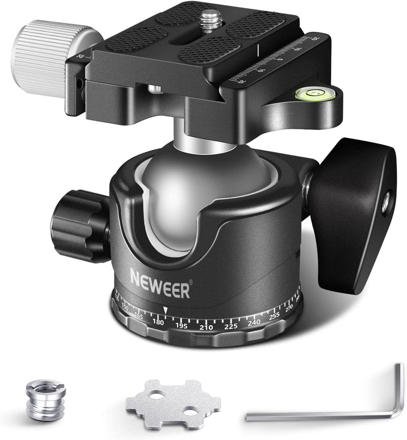 Neewer 10101297 Low Profile Camera Tripod Ball Head — main product image
