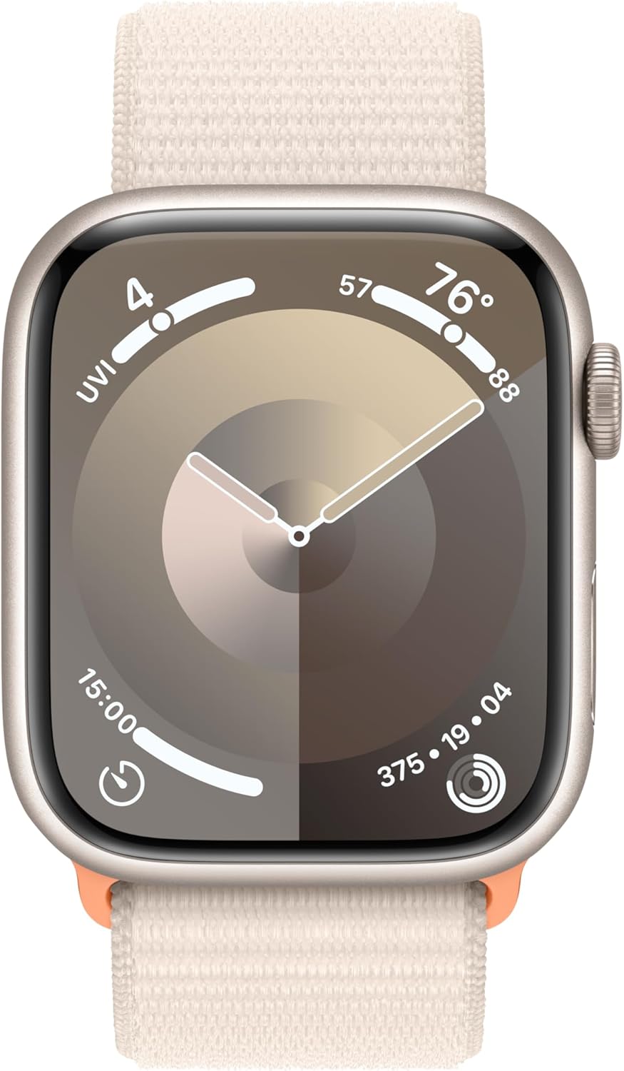 Apple MR983LW/A - Watch Series 9 [GPS 45mm] - Starlight Aluminum, Sport Loop