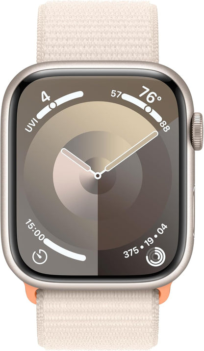 Apple MR983LW/A - Watch Series 9 [GPS 45mm] - Starlight Aluminum, Sport Loop
