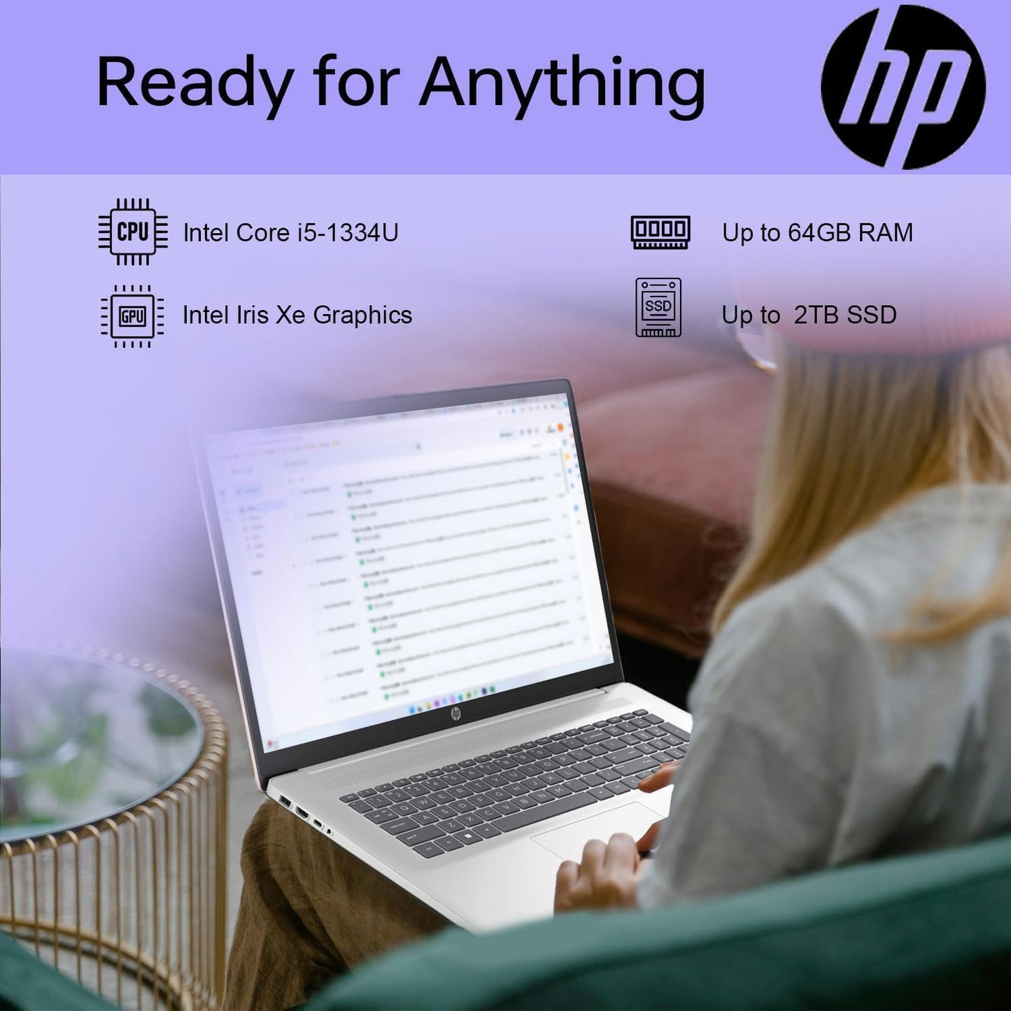 HP HSN-C13C-7_46Q0*AV 17.3" i5-1334U 32GB Windows Laptop