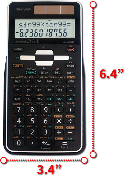 Sharp EL-506TSBBW Scientific Calculator