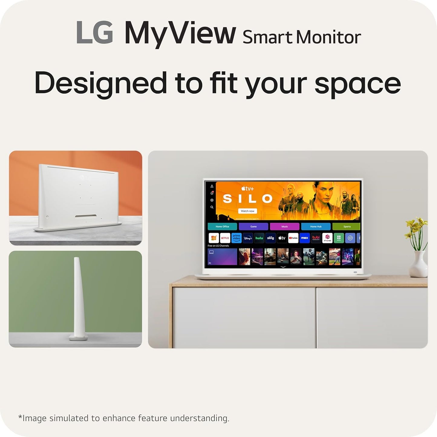 LG 32SR70U-W.AUS 32-Inch 4K UHD MyView Smart Monitor