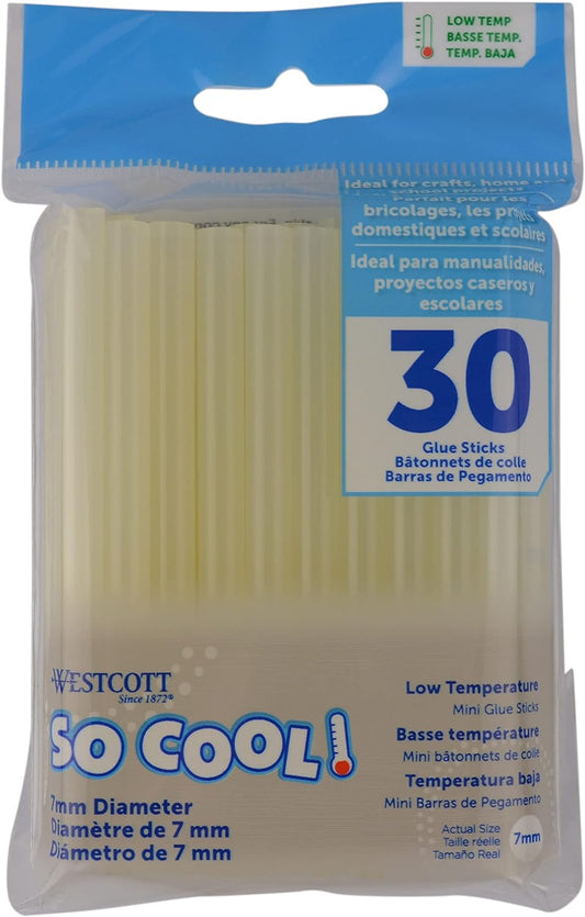 Westcott 17986 So Cool! Glue Sticks Low-Temp 30-Pack