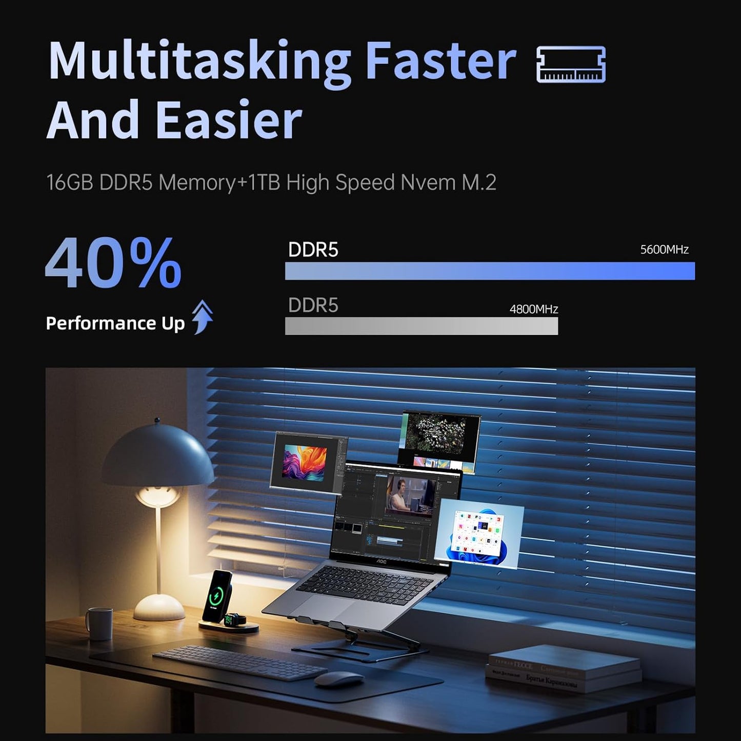 AOC MX16 AI Laptop Intel Ultra5 1TB SSD