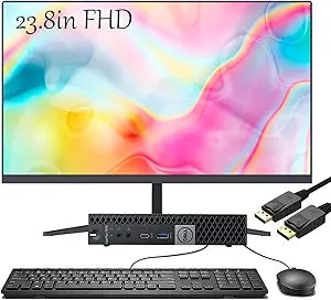 Dell OptiPlex 7070 Mini PC - Renewed with 23.8in Monitor