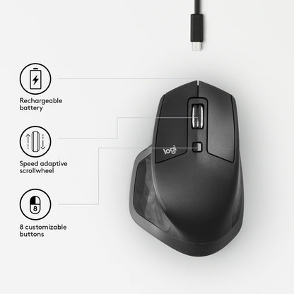 Logitech 910-005139 MX Master 2S Wireless Mouse