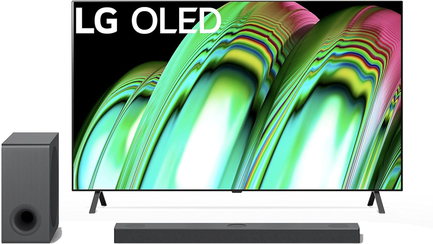 LG A2 Series 55" 4K OLED TV with S80QY Soundbar